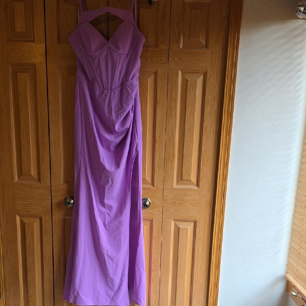 Elegant Purple Evening Gown